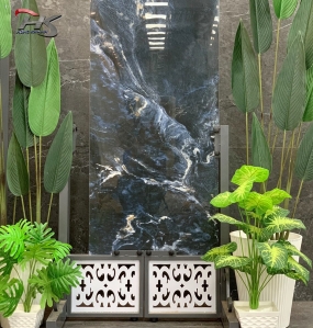 Gạch Bóng Kính 60x120 Ấn Độ Macau Blue High Glossy