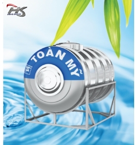 BỒN NƯỚC INOX TOÀN MỸ 2000L NGANG