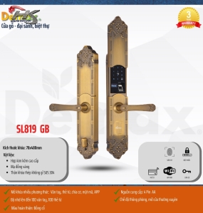 KHÓA THÔNG MINH ĐẠI SẢNH DEMAX SL8192 GB - APP WIFI