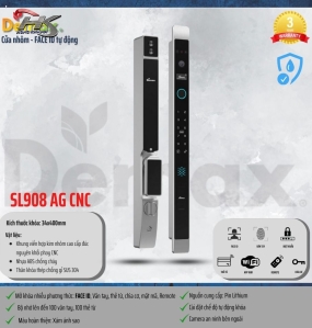 KHÓA THÔNG MINH NHẬN DIỆN KHUÔN MẶT DEMAX SL908 AG