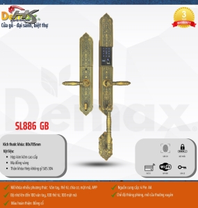 KHÓA ĐẠI SẢNH - BIỆT THỰ SL886 GB - APP WIFI