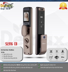 KHÓA NHẬN DIỆN KHUÔN MẶT DEMAX SL916 CB