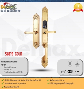 KHÓA THÔNG MINH DEMAX SL819 GOLD - APP WIFI