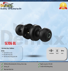 KHOÁ VÂN TAY DEMAX SL106 BL