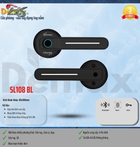 KHÓA VÂN TAY DEMAX SL108 BL