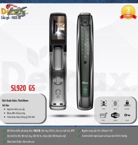 KHÓA NHẬN DIỆN KHUÔN MẶT DEMAX SL920 GS (FACE ID - 3D)